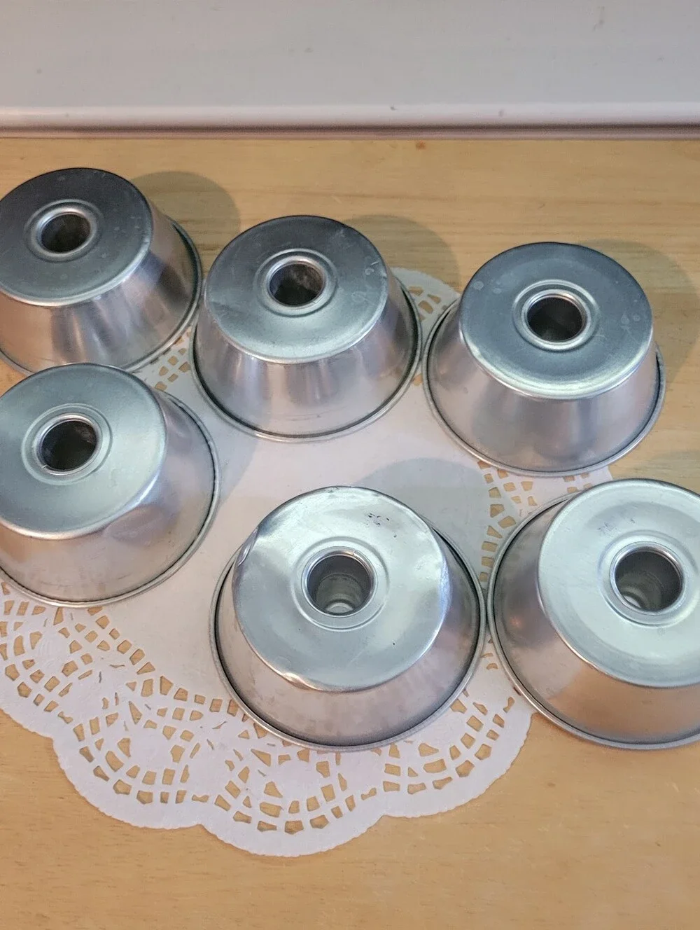 Aluminum Ring Mold Set - Silver Angel Food Baking Cups (6-Pack) Mini Bundt Pan